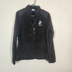 Champion Marines Black Fleece Full Zip Size Small